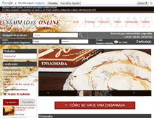 Tablet Screenshot of ensaimadasonline.es